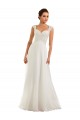 Magasins de Blanc Fourreau Mousseline Dentelle Robes de mariée