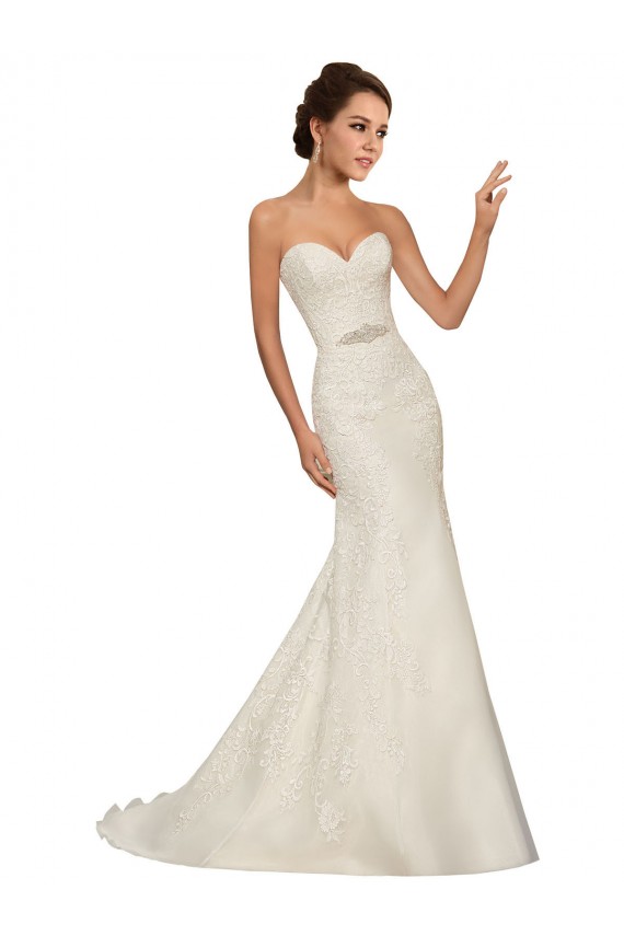 Magasins de Blanc Fourreau Tulle Dentelle Robes de mariée