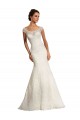 Magasins de Blanc Sirène Bateau Dentelle Robes de mariée