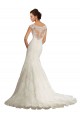 Magasins de Blanc Sirène Bateau Dentelle Robes de mariée