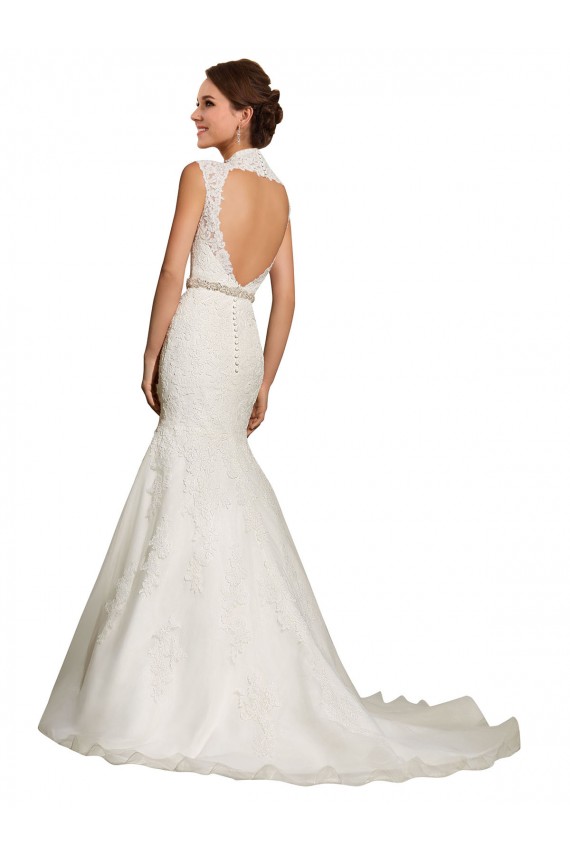 Magasins de Blanc Sirène Tulle Dentelle Robes de mariée