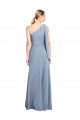 Magasins de Bleu fumée Fourreau Crêpe Stretch Longue Formelles Robes demoiselle d'honneur / Robes de soirée / Robes de bal