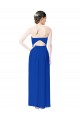 Magasins de Bleu roi Fourreau Mousseline Longue Robes demoiselle d'honneur