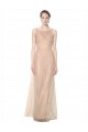 Magasins de Blush 95 Fourreau Illusion Tulle Longue Robes demoiselle d'honneur