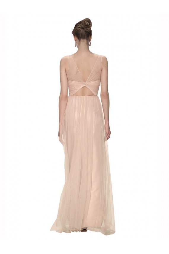 Magasins de Blush 95 Fourreau Illusion Tulle Longue Robes demoiselle d'honneur