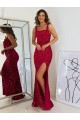 Magasins de Bordeaux Fourreau Col Carré Paillettes Velours Longue Robes de bal