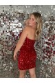 Magasins de Bordeaux Fourreau Courte Paillettes Velours Courte Robes de bal
