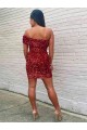 Magasins de Bordeaux Fourreau Courte Paillettes Velours Courte Robes de bal