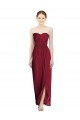 Magasins de Bordeaux Fourreau Mousseline Longue Robes demoiselle d'honneur