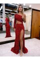 Magasins de Bordeaux Sirène Balayage train Paillettes Velours Longue Robes de bal