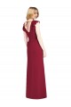Magasins de Bordeaux Sirène Col V Mousseline Longue Robes demoiselle d'honneur