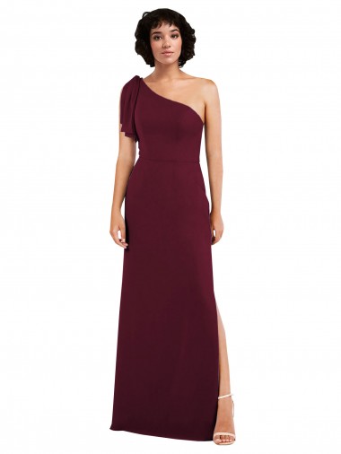 Magasins de Bordeaux Trapèze Mousseline Longue Formelles Robes demoiselle d'honneur / Robes de soirée
