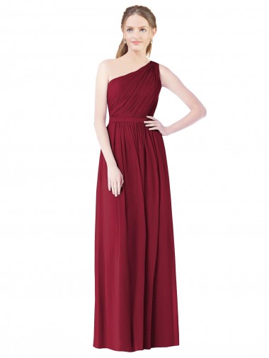Magasins de Bordeaux Trapèze Mousseline Longue Robes demoiselle d'honneur