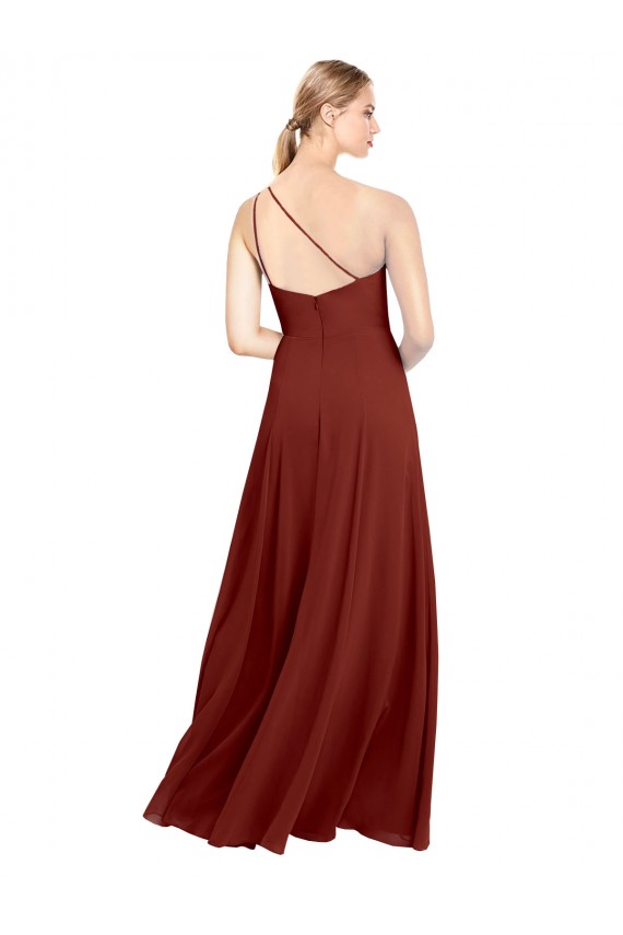 Magasins de Bordeaux Trapèze Mousseline Longue Robes demoiselle d'honneur