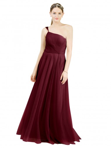 Magasins de Bordeaux Trapèze Tulle Longue Robes demoiselle d'honneur