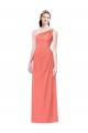 Magasins de Corail Trapèze Mousseline Longue Robes demoiselle d'honneur