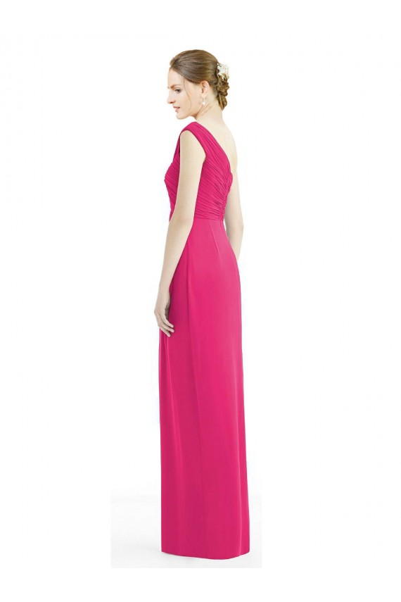 Magasins de Fourreau Mousseline Longue Robes demoiselle d'honneur