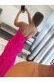 Magasins de Fourreau Sans bretelle Balayage train Paillettes Velours Longue Robes de bal
