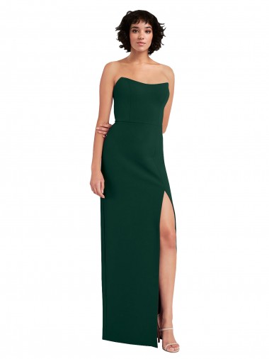 Magasins de Fourreau Scoop Sans bretelle Crêpe Stretch Longue Formelles Robes demoiselle d'honneur / Robes de soirée / Robes de bal