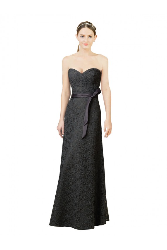 Magasins de Gris ardoise Fourreau Dentelle Longue Robes demoiselle d'honneur