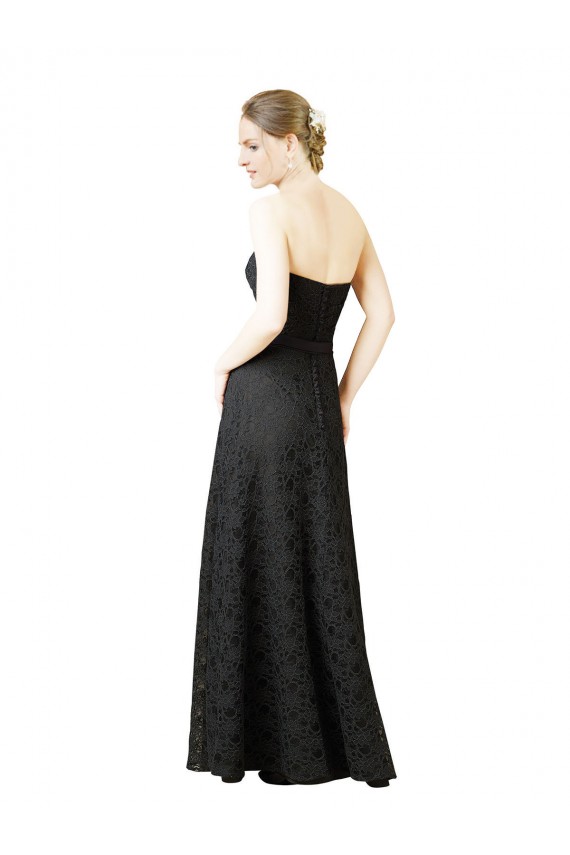 Magasins de Gris ardoise Fourreau Dentelle Longue Robes demoiselle d'honneur