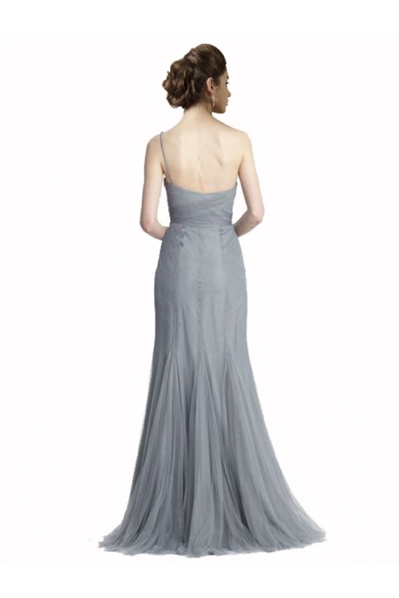Magasins de Gris ardoise Sirène Tulle Longue Robes demoiselle d'honneur