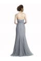Magasins de Gris ardoise Sirène Tulle Longue Robes demoiselle d'honneur