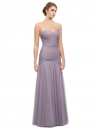 Magasins de Heather Sirène Tulle Longue Robes demoiselle d'honneur