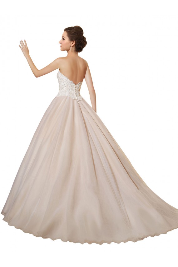 Magasins de Ivoire & Champagne Princesse Tulle Dentelle Robes de mariée