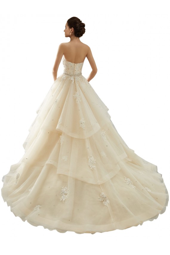 Magasins de Ivoire & Champagne Princesse Tulle Dentelle Robes de mariée