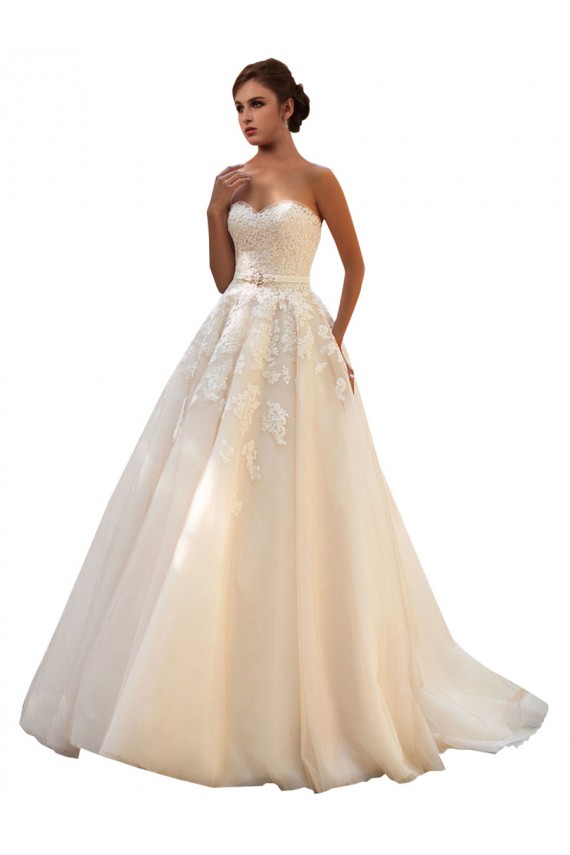 Magasins de Ivoire & Champagne Princesse Tulle Dentelle Robes de mariée