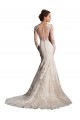 Magasins de Ivoire & Champagne Sirène Illusion Tulle Dentelle Robes de mariée