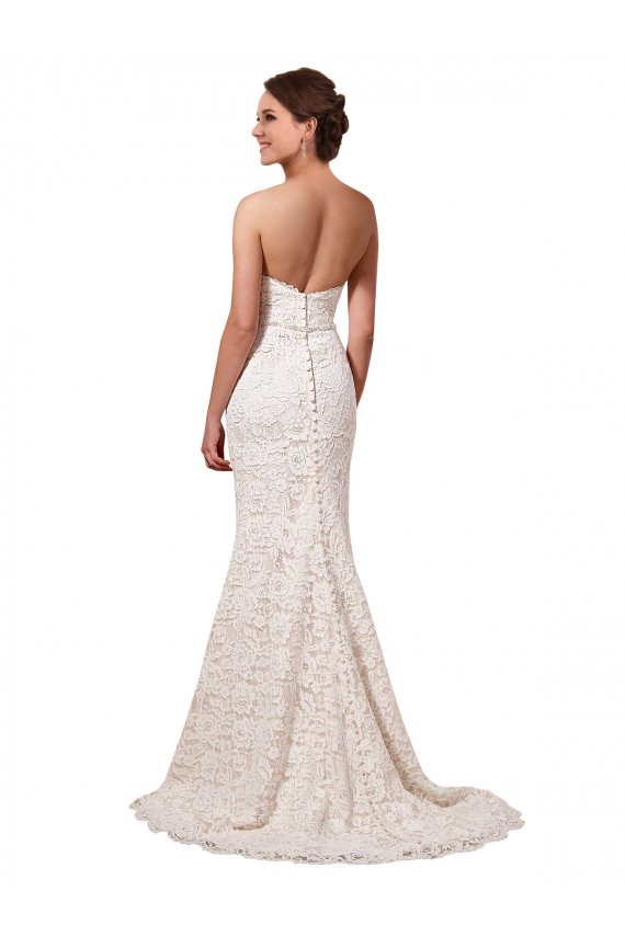 Magasins de Ivoire Fourreau Dentelle Robes de mariée