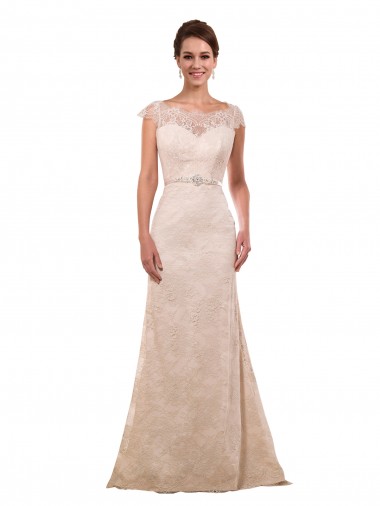Magasins de Ivoire Fourreau Dentelle Robes de mariée