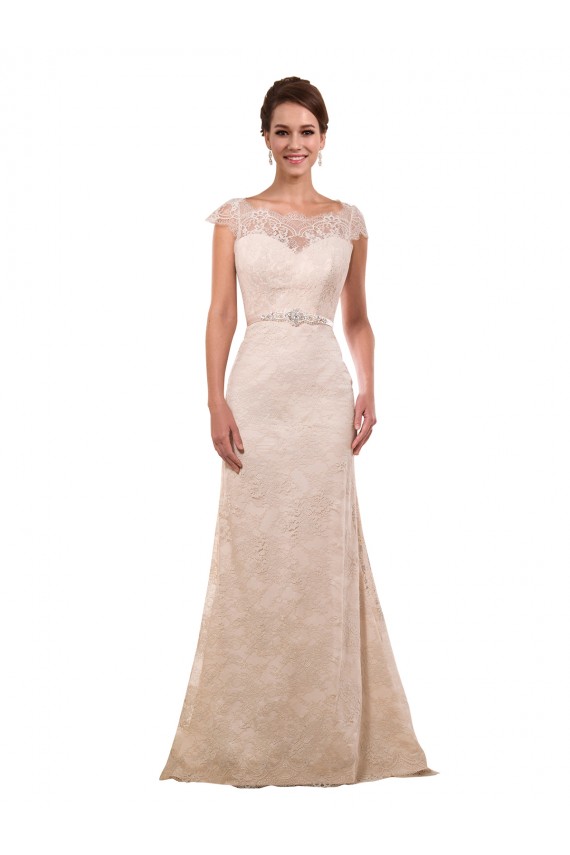 Magasins de Ivoire Fourreau Dentelle Robes de mariée
