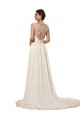 Magasins de Ivoire Fourreau Mousseline Robes de mariée