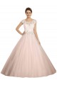 Magasins de Ivoire Princesse Bateau Illusion Dentelle Robes de mariée