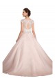 Magasins de Ivoire Princesse Bateau Illusion Dentelle Robes de mariée