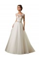 Magasins de Ivoire Princesse Illusion Tulle Dentelle Robes de mariée