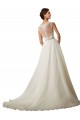 Magasins de Ivoire Princesse Illusion Tulle Dentelle Robes de mariée