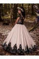 Magasins de Ivoire Princesse Satiné Dentelle Longue Robes de demoiselle d'honneur - fillette