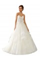 Magasins de Ivoire Princesse Satiné Tulle Dentelle Robes de mariée