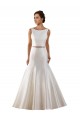Magasins de Ivoire Sirène Bateau Satiné Robes de mariée