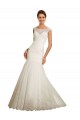 Magasins de Ivoire Sirène Bateau Tulle Dentelle Robes de mariée