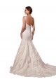 Magasins de Ivoire Sirène Col V Tulle Dentelle Robes de mariée