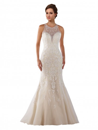Magasins de Ivoire Sirène Dentelle Robes de mariée