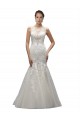 Magasins de Ivoire Sirène Illusion Balayage train Tulle Dentelle Robes de mariée