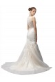 Magasins de Ivoire Sirène Illusion Balayage train Tulle Dentelle Robes de mariée