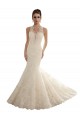 Magasins de Ivoire Sirène Illusion Dentelle Robes de mariée
