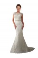 Magasins de Ivoire Sirène Illusion Tulle Dentelle Robes de mariée